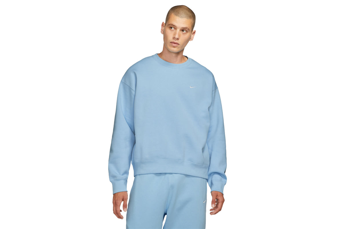 Exclusive Nike NRG SOLOSWOOSH CREW "BLUE" — 2XS — Front View