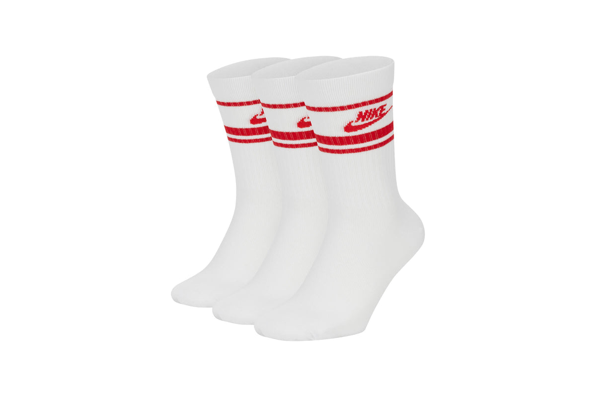 Exclusive Nike NSW ESSENTIAL SOCKS "RED" — 2XS — Front View