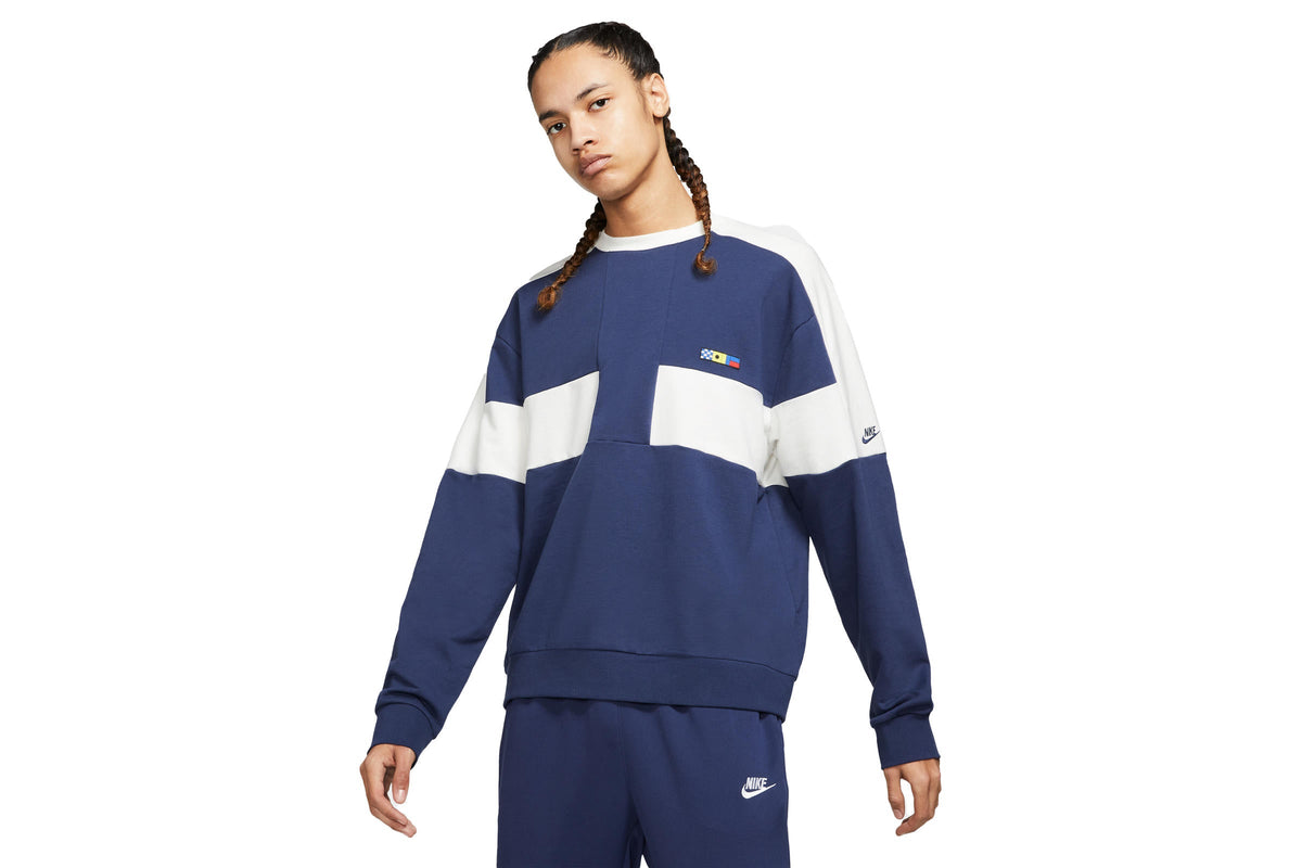 Exclusive Nike NSW REISSUE SHIRT "NAVY" — 2XS — Front View