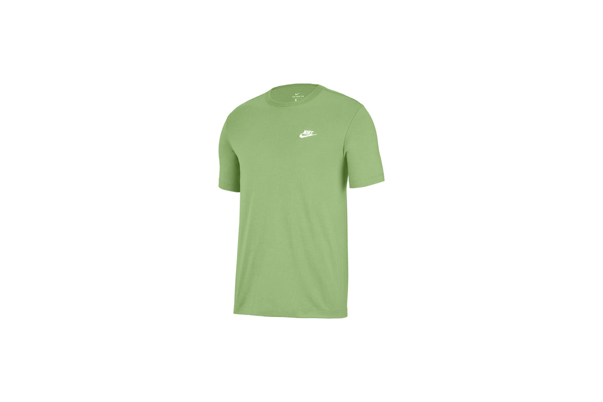 Exclusive Nike SPORTSWEAR CLUB TEE "LIQUID LIME" — 2XS — Front View
