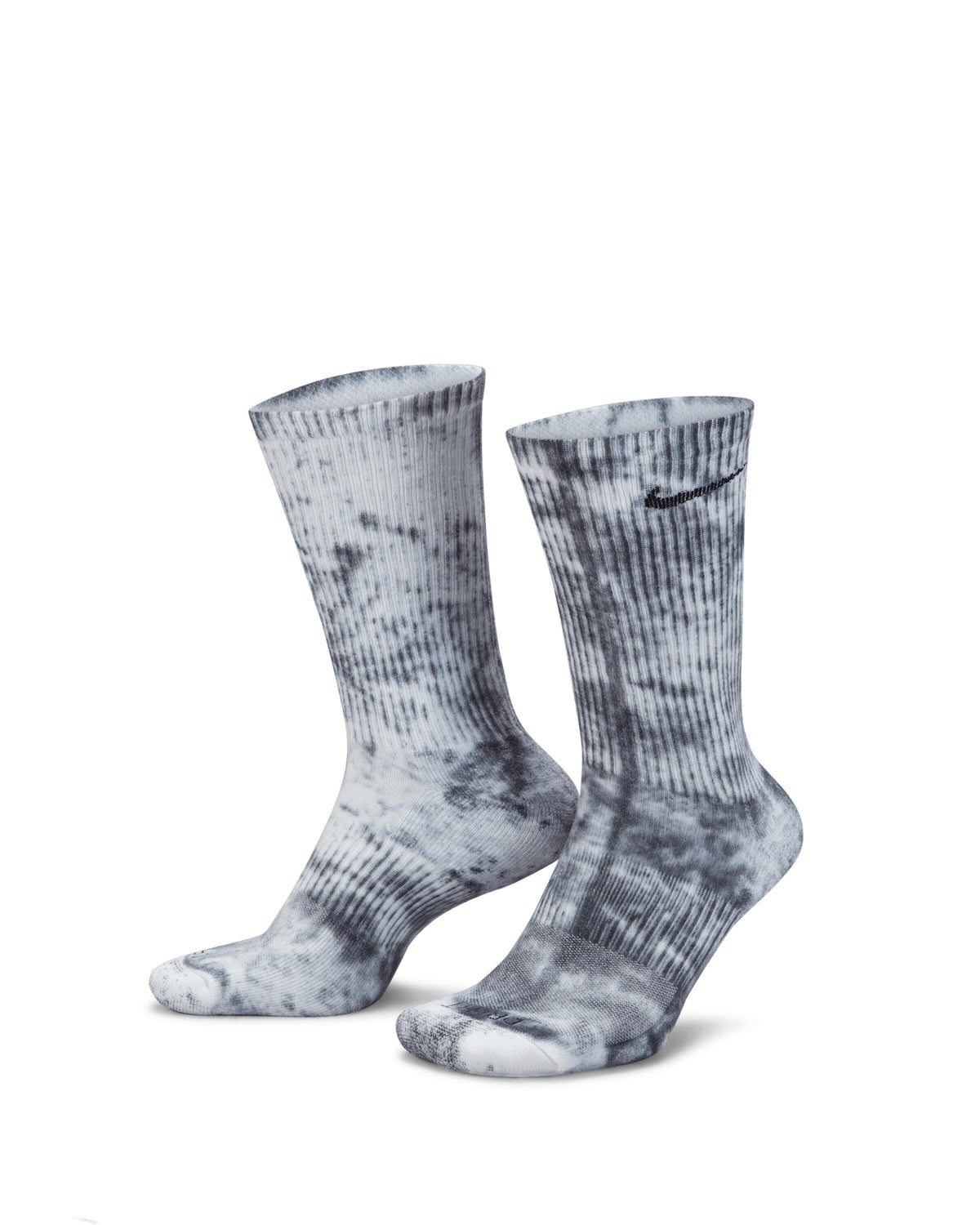 Exclusive Nike EVERYDAY PLUS CUSH TIE-DYE CREW SOCKS (2PAIRS) — L — Front View