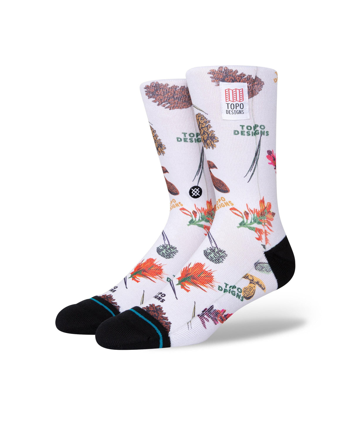 Exclusive Stance TOPO CREW — 2XS — Front View