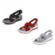 Exclusive Women's Simple Fish Mouth Roman Sandals — Grey — Size 35 — Alternate View 8