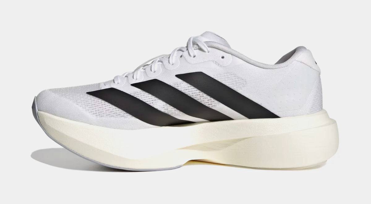 Exclusive Adizero Eva Womens Running Shoes (Cloud White/Core Black/Cloud White) — 5 — Back View