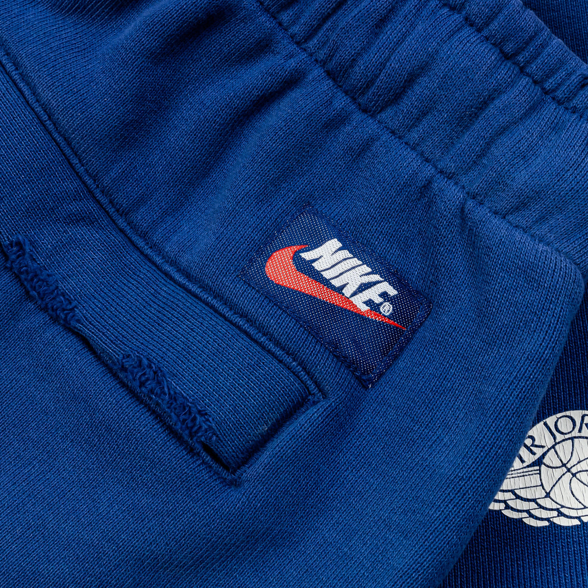 Exclusive Rare Air Fleece French Terry Mens Shorts (Deep Royal/Sail) — S — Top View