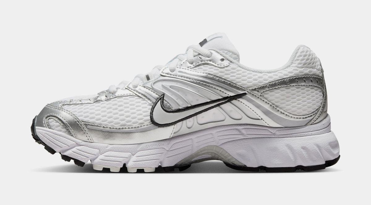 Exclusive Air Max Moto 2K Womens Running Shoes (White/Metallic Silver/Black/Photon Dust) — 5 — Back View