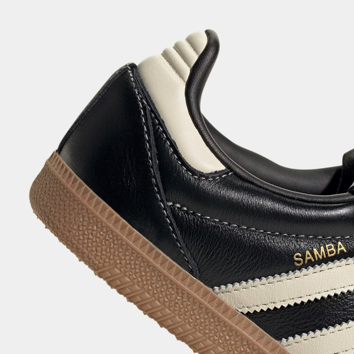Exclusive Samba LT Womens Lifestyle Shoes (Core Black/Cream White/Gum) — 5 — Detail View
