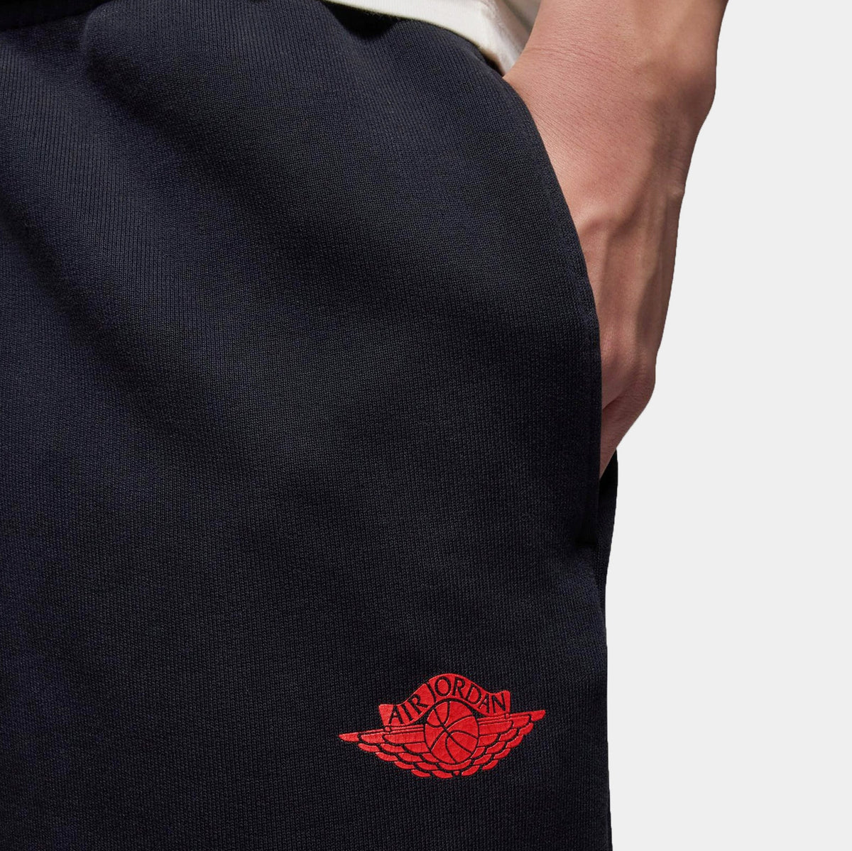 Exclusive JDN Rare Air Fleece Joggers Mens Sweatpants (Black) — S — Side View