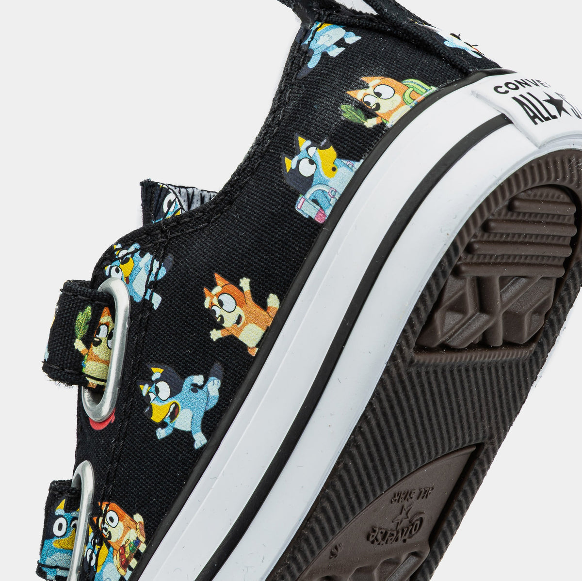 Exclusive Chuck Taylor All Star Low Bluey Infant Toddler Lifestyle Shoes (Black/Blue) — 2C — Lifestyle View
