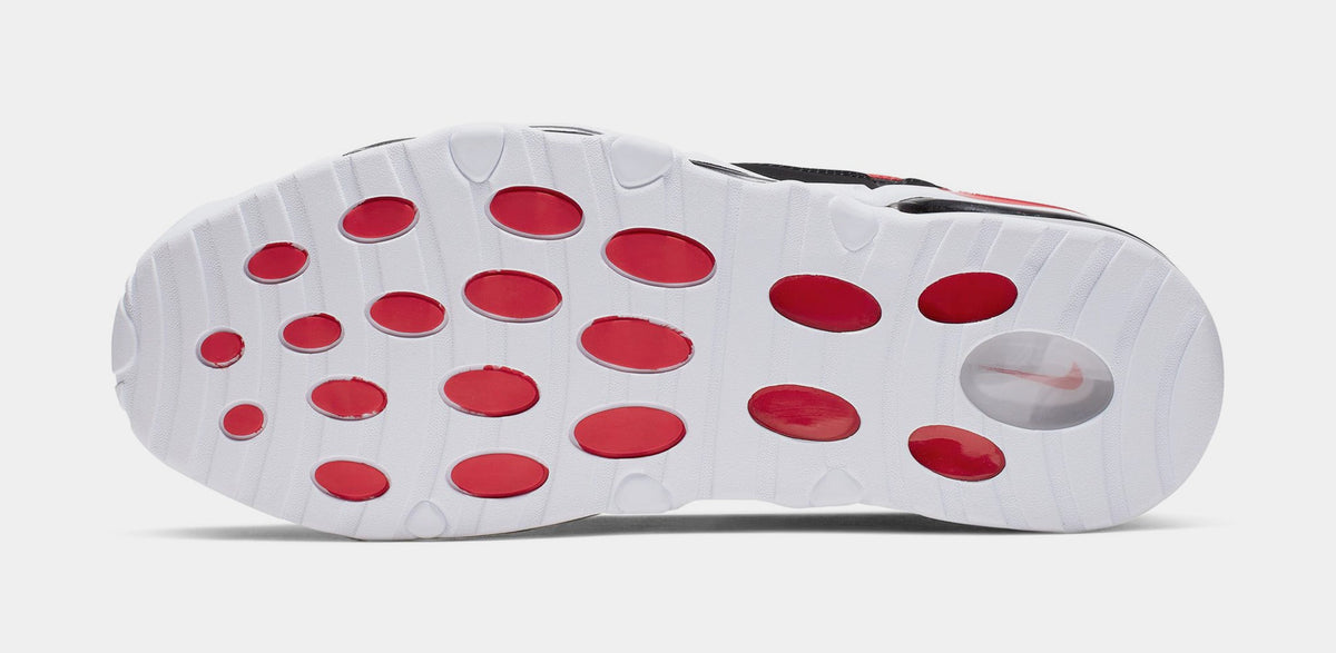 Exclusive Air Max Uptempo 95 Mens Lifestyle Shoes (White/University Red/Black) Final Sale — 6 — Top View