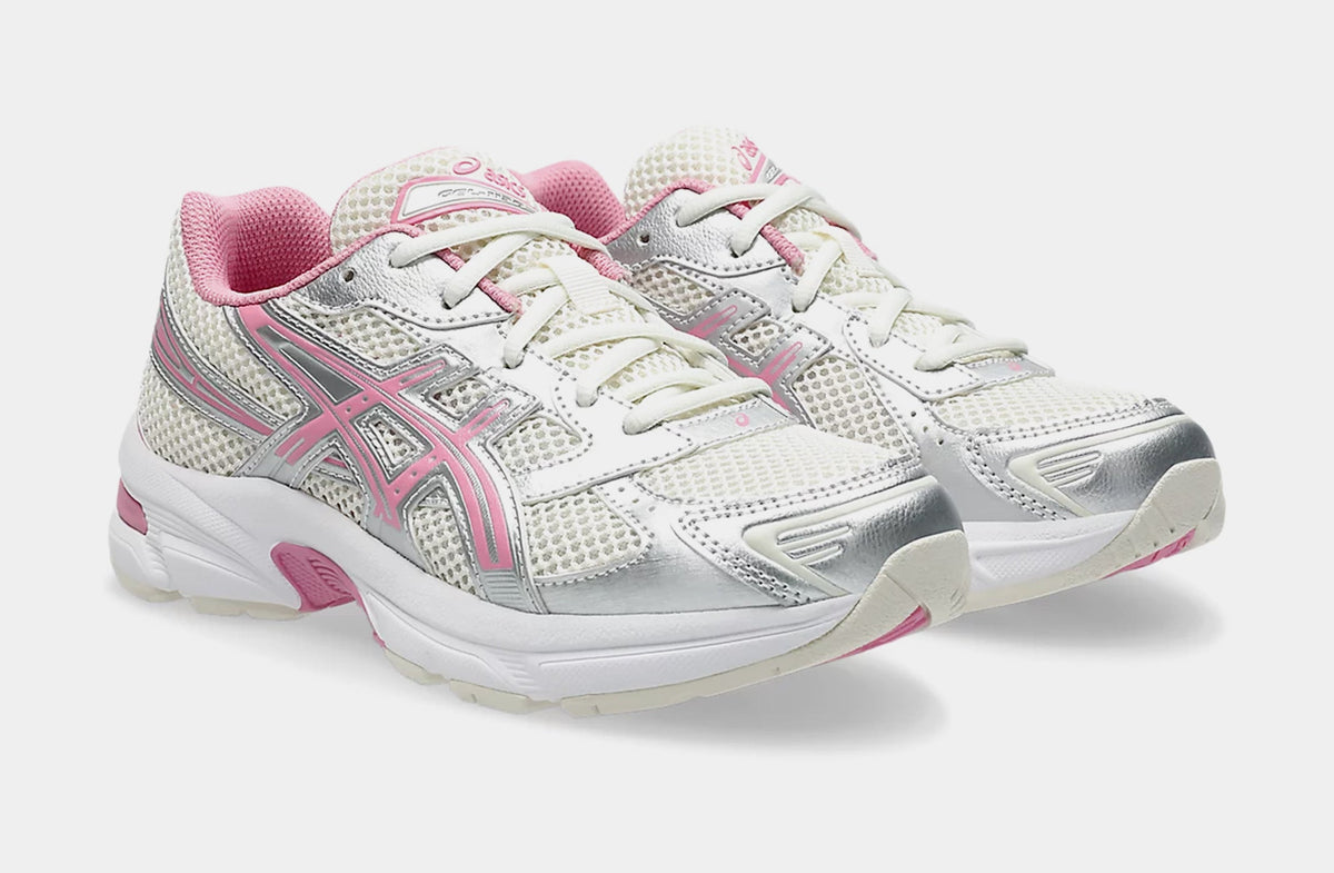Exclusive Gel 1130 Grade School Running Shoes (Cream/Sweet Pink) — 3.5Y — Top View