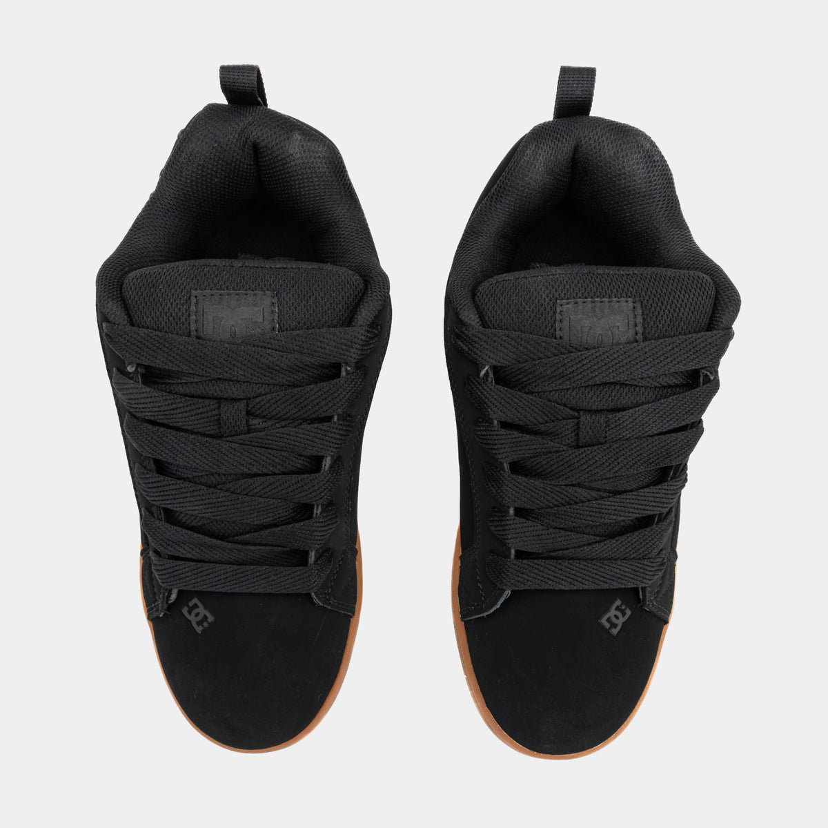 Exclusive Court Graffik Mens Skate Shoes (Black/Gum) — 7 — Side View