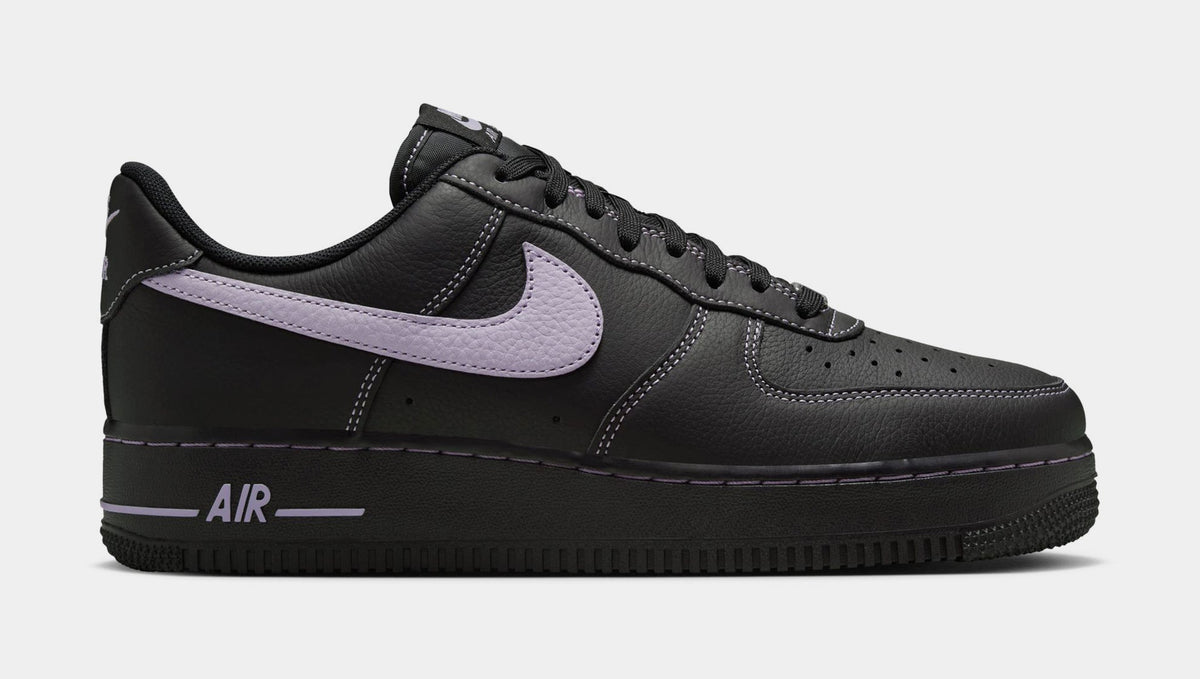 Exclusive Air Force 1 '07 LV8 Mens Lifestyle Shoes (Black/Hydrangeas) — 6 — Front View