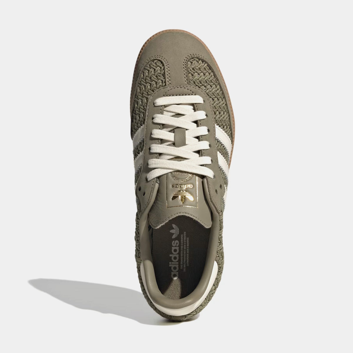 Exclusive Samba OG Crochet Womens Lifestyle Shoes (Orbit Green/Cream White/Gum) — 5 — Side View