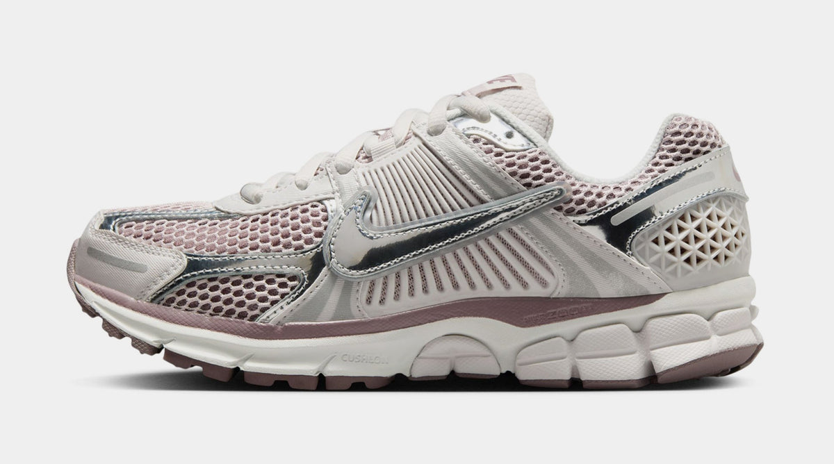 Exclusive Zoom Vomero 5 Womens Running Shoes (Vast Grey/Matallic Silver) — 5 — Back View