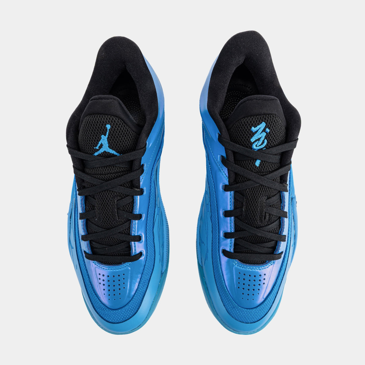 Exclusive Zion 4 Iridescence Mens Basketball Shoes (Light Photo Blue/Coast/Black/Blue Gaze) — 8 — Side View