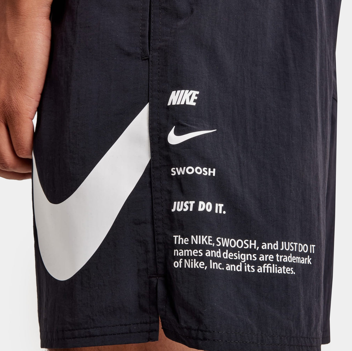 Exclusive Swim Breaker Fully Lined Volley 7"  Mens Shorts (Black) — S — Back View