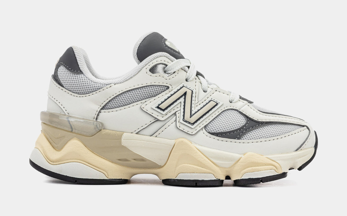 Exclusive 9060 Preschool Running Shoes (Sea Salt/Castle Rock) — 10.5C — Front View