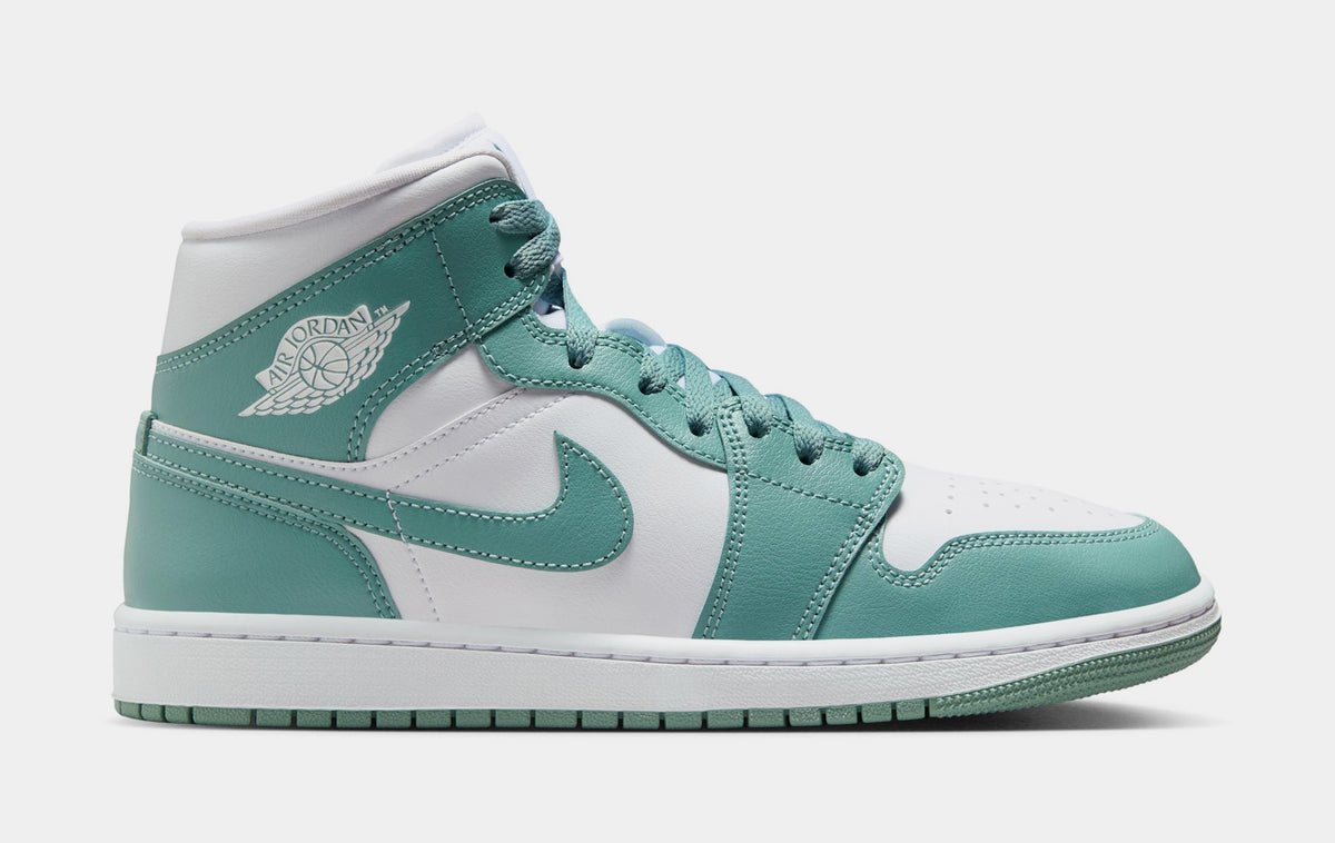 Exclusive Air Jordan 1 Mid Womens Lifestyle Shoes (White/Cannon) — 5 — Front View