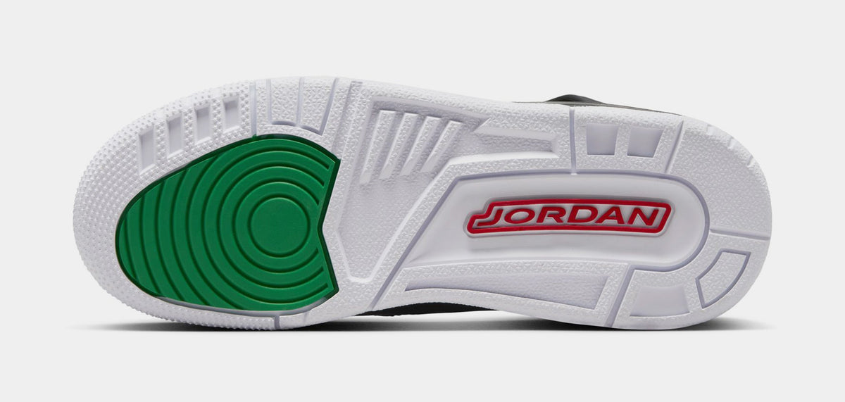 Exclusive Spizike Low Grade School Lifestyle Shoes (Black/Classic Green/White/Varsity Red) — 3.5Y — Top View