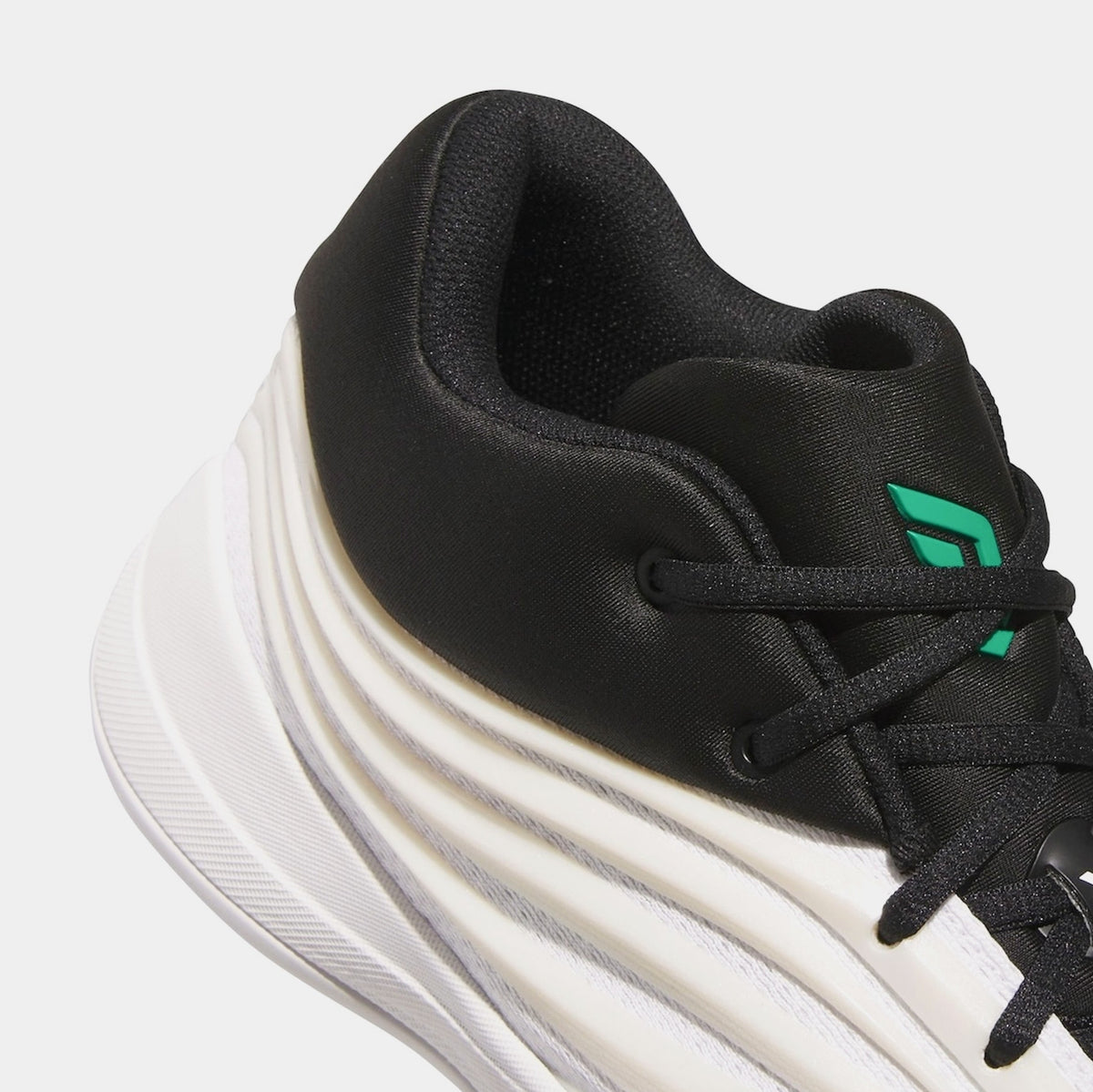 Exclusive Dame 10 Zero Mens Basketball Shoes (Zero Metallic/Core Black/Court Green) — 7 — Back View