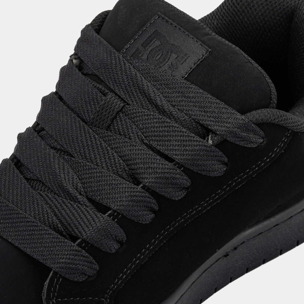Exclusive Court Graffik Mens Skate Shoes (Black) — 7 — Back View