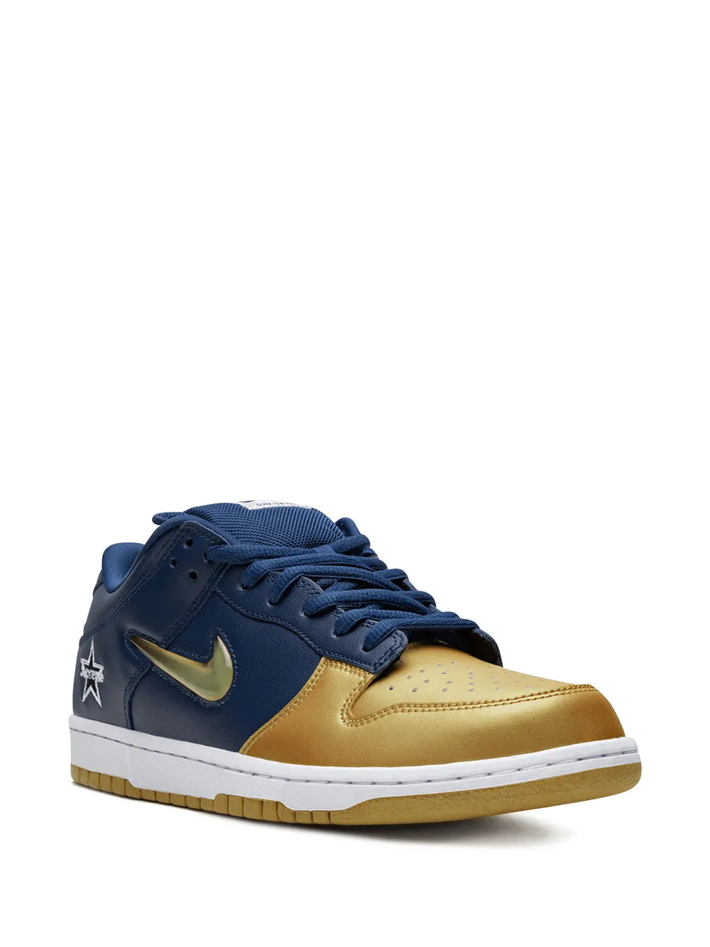 Supreme Sb Dunk Low Jewel Swoosh Gold/Navy