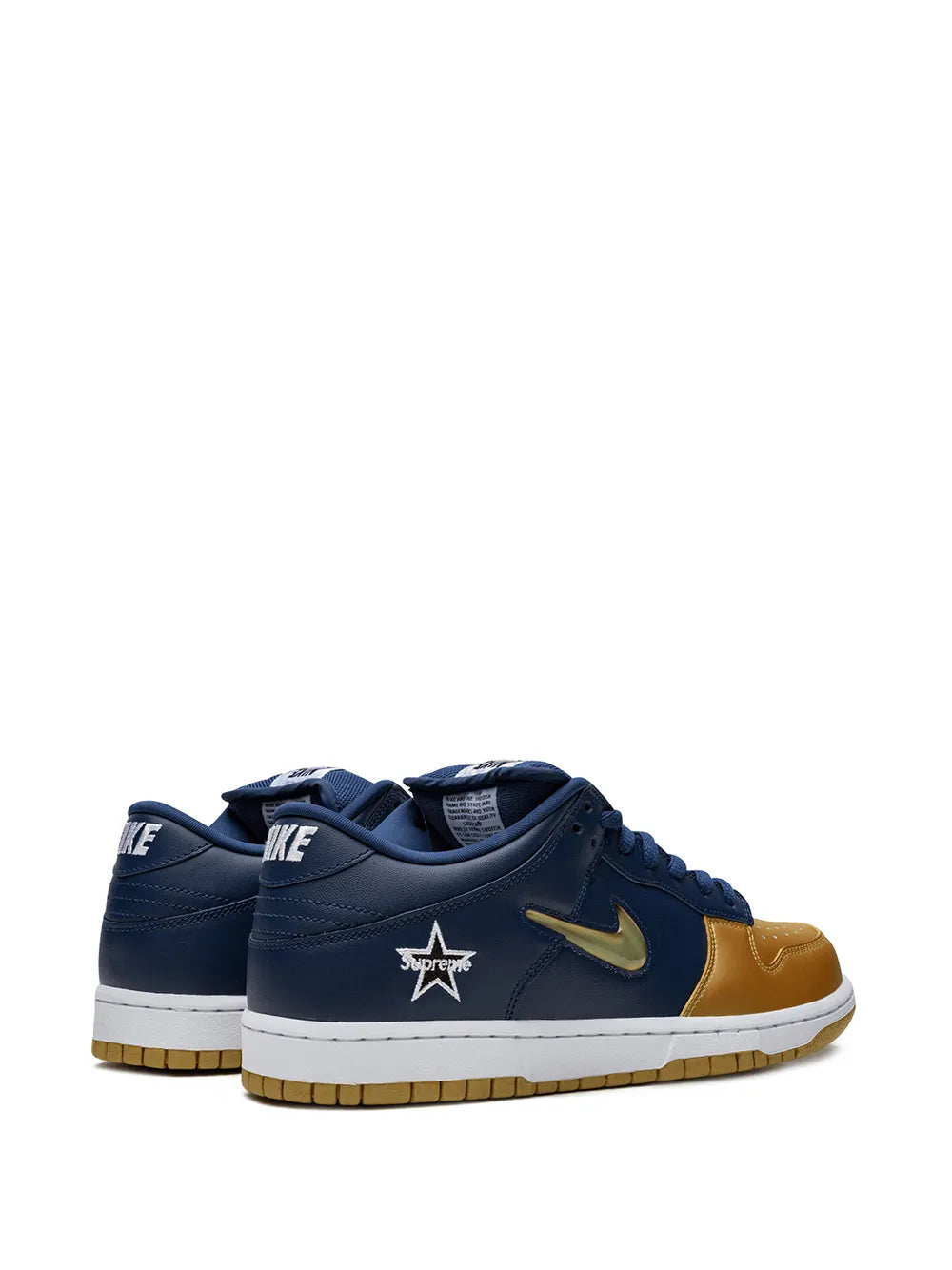 Supreme Sb Dunk Low Jewel Swoosh Gold/Navy