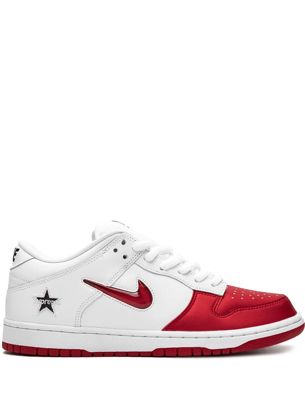 Supreme Sb Dunk Low Jewel Swoosh Red/White