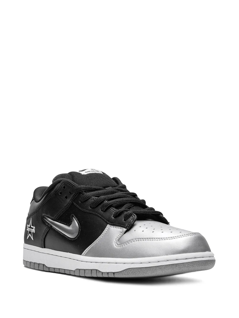 Supreme Sb Dunk Low Og Qs Jewel Swoosh Silver/Black
