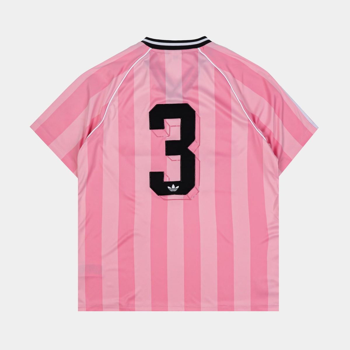 Exclusive Soccer Summer Graphic Womens Jersey (Pink/Black) — XS — Side View