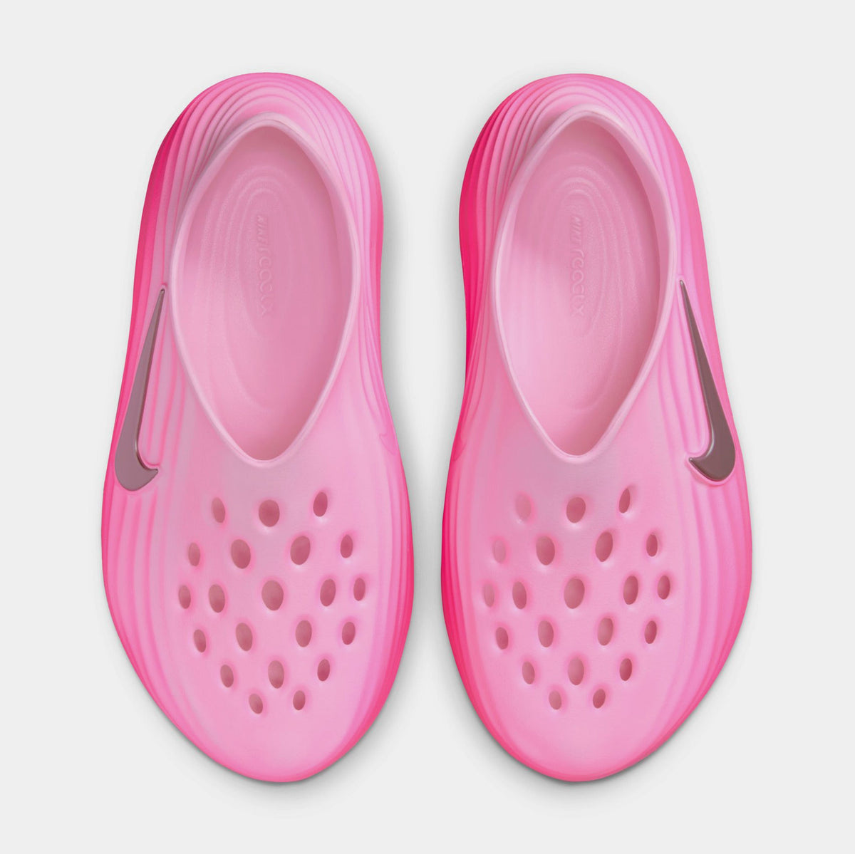 Exclusive ReactX Rejuven8 Grade School Sandals (Pinksicle/Pink Foam/Metallic Silver) — 3Y — Side View