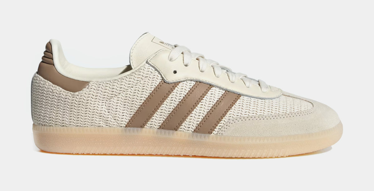 Exclusive Samba OG Mens Lifestyle Shoes (Cream White/Cardboard/Crystal Sand) — 4 — Front View