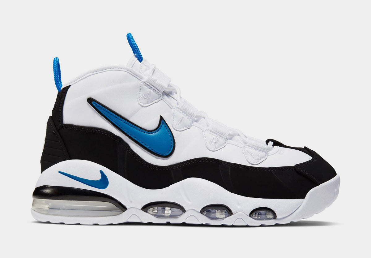 Exclusive Air Max Uptempo '95 Mens Lifestyle Shoes (White/Photo Blue/Black) — 6 — Front View