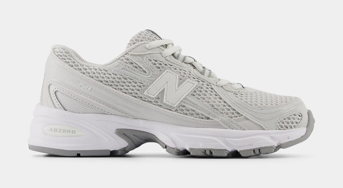 Exclusive 740 Grade School Running Shoes (Grey/Reflection/Slate Grey/Grey Matter) — 4Y — Front View
