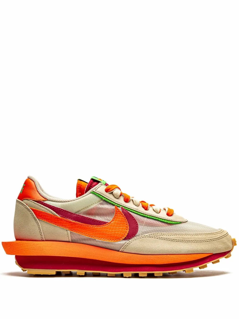 Sacai X Clot Ldwaffle Net Orange Blaze