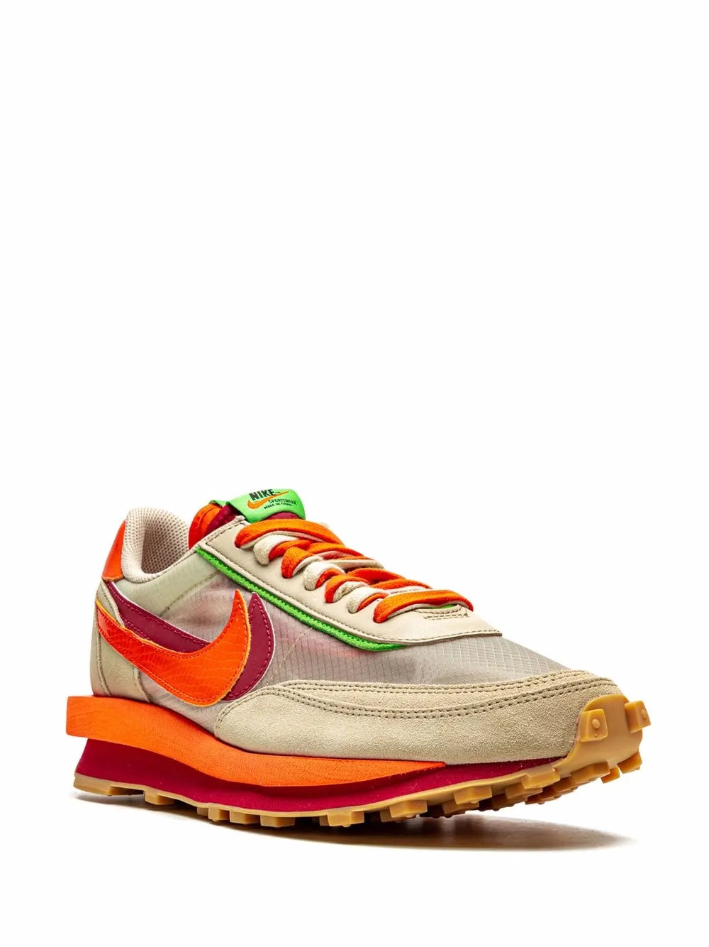 Sacai X Clot Ldwaffle Net Orange Blaze