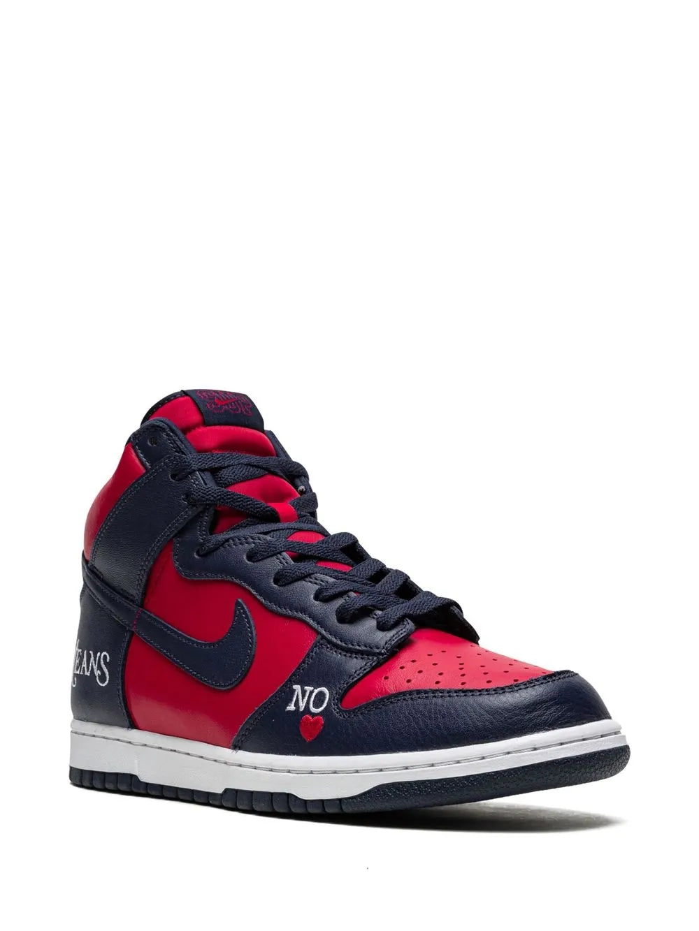 Supreme Sb Dunk High By Any Means Navy/Red