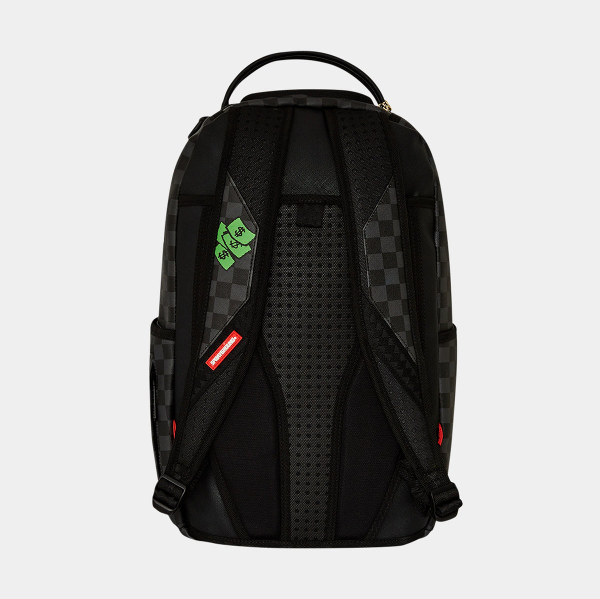 Exclusive Peanuts Snoopy Top Shark Money Mens Backpack (Black/Grey) — OS — Side View