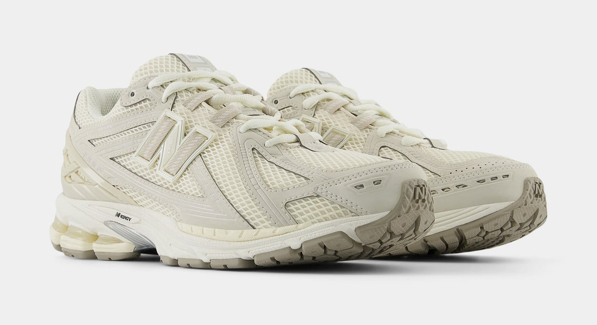 Exclusive 1906 Mens Running Shoes (Beige/Grey) — 4 — Side View