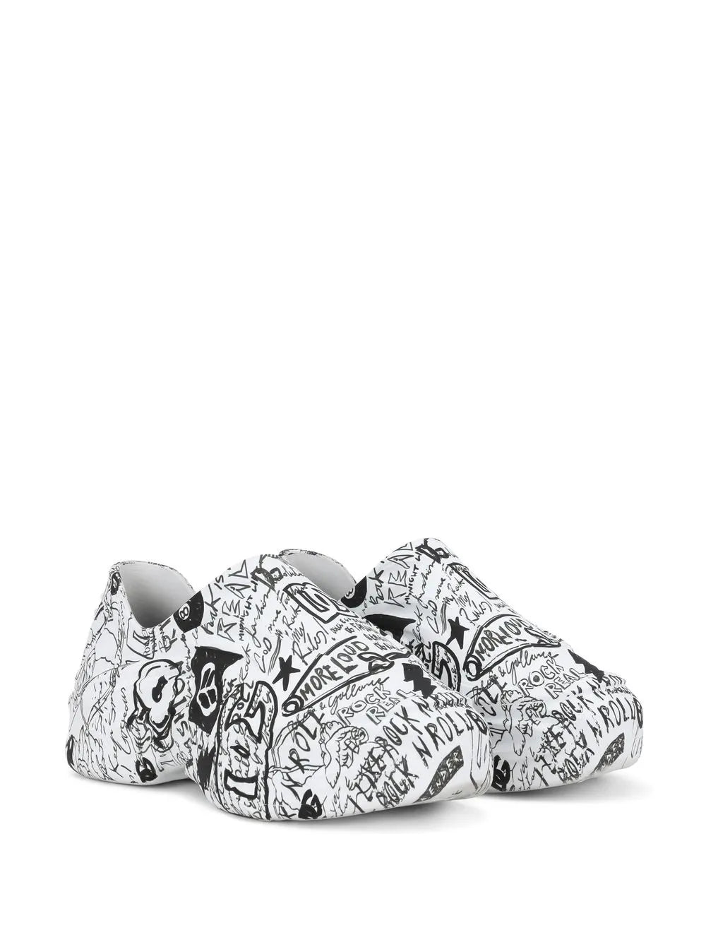 Toy Graffiti-Print Low-Top