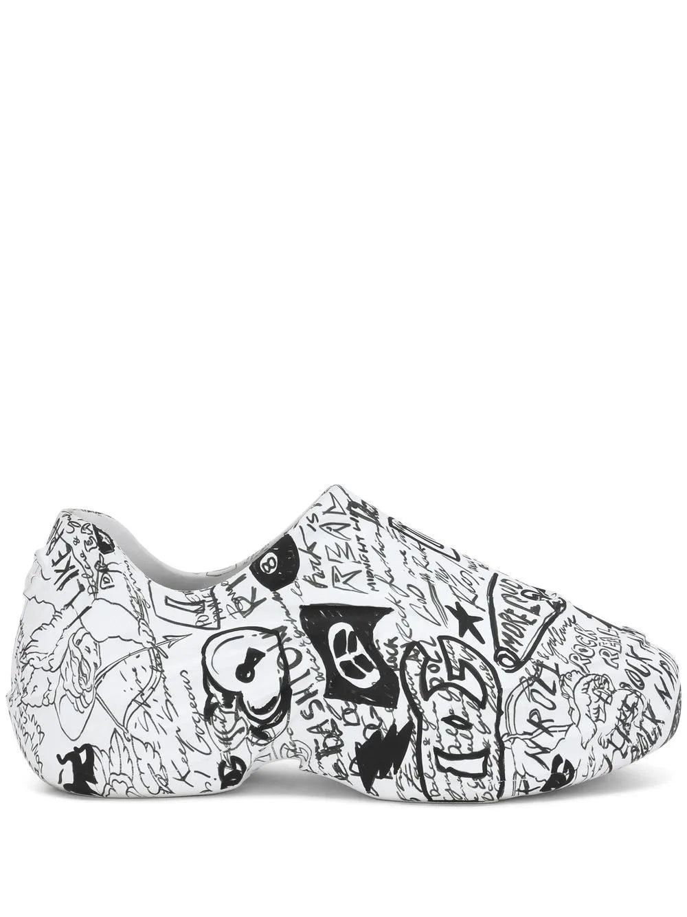 Toy Graffiti-Print Low-Top