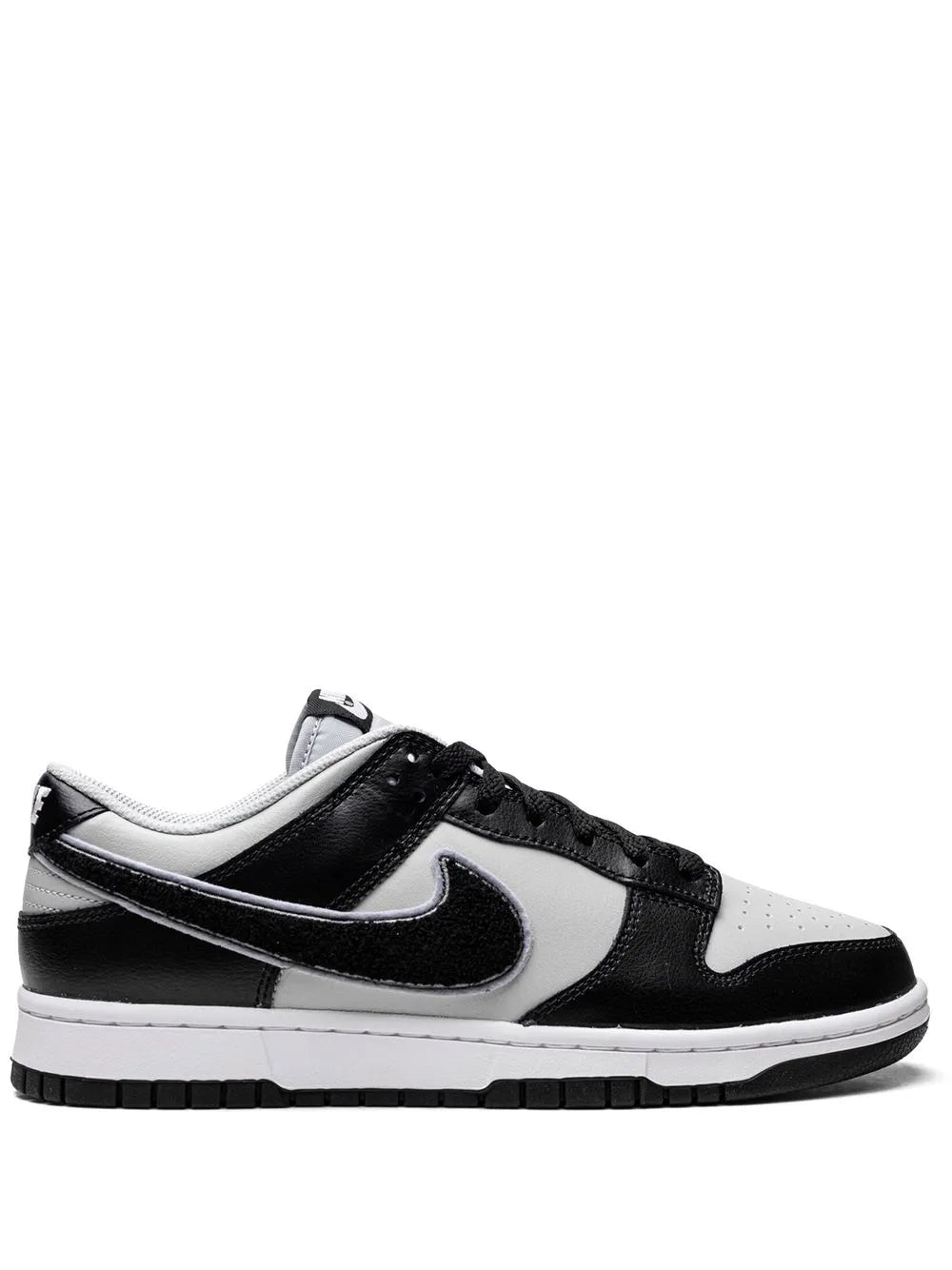 Dunk Low Chenille Swoosh Black Grey