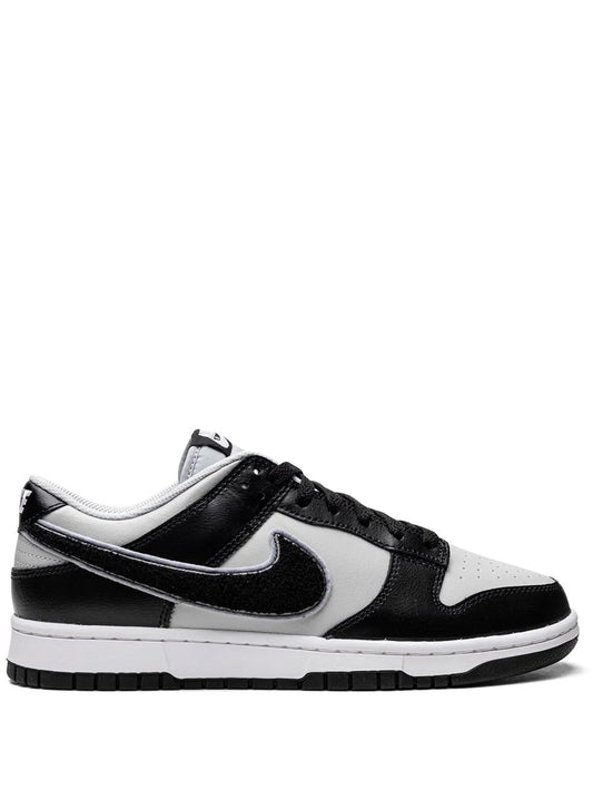 Dunk Low Chenille Swoosh Black Grey