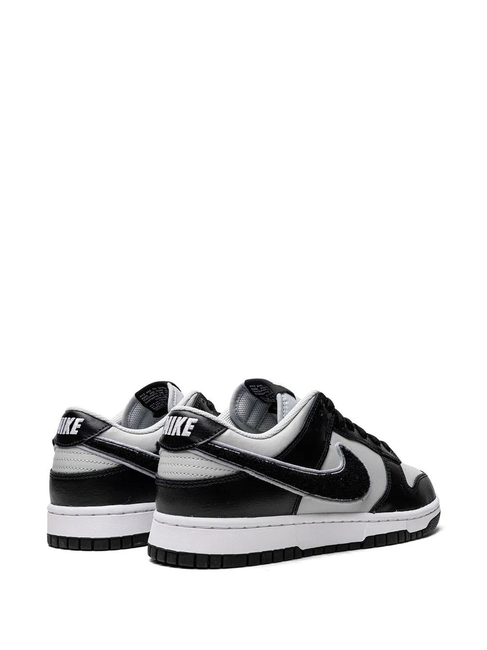 Dunk Low Chenille Swoosh Black Grey