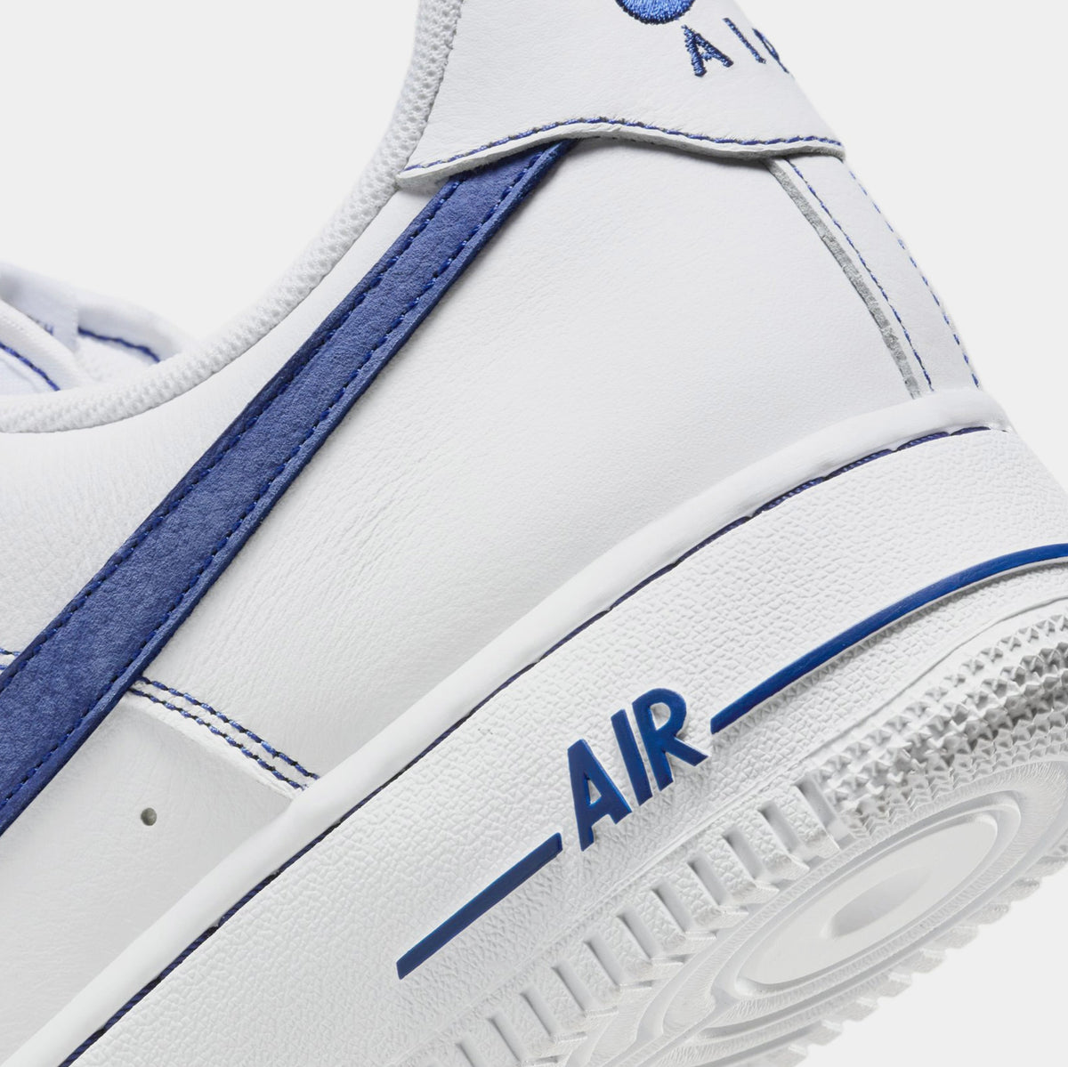 Exclusive Air Force 1 '07 LV8 Mens Lifestyle Shoes (White/Deep Royal Blue) — 6 — Lifestyle View