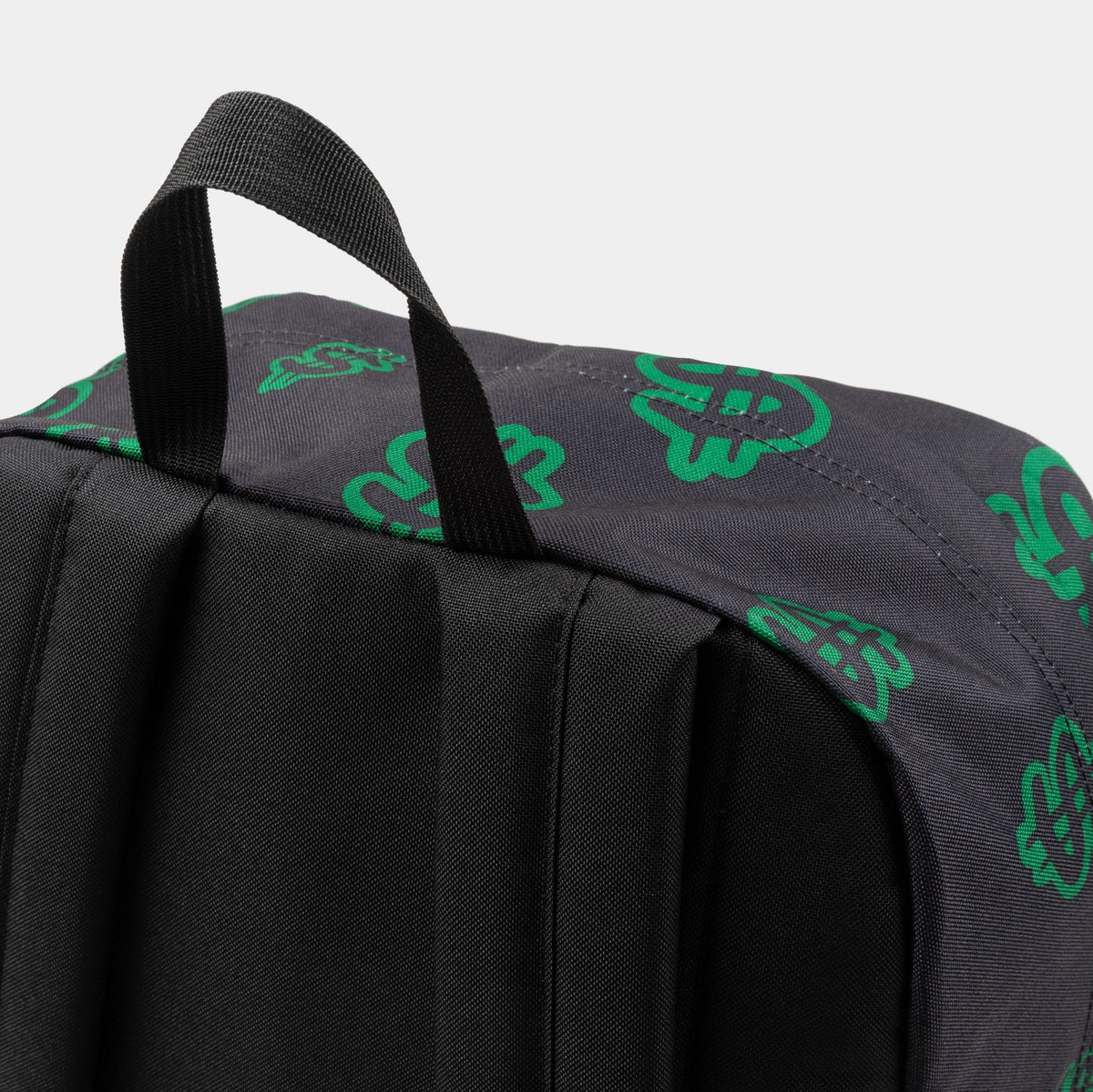 Exclusive Shoe Palace Exclusive Richie Rich Dollar Signs Mens Backpack (Black/Green) — OS — Top View