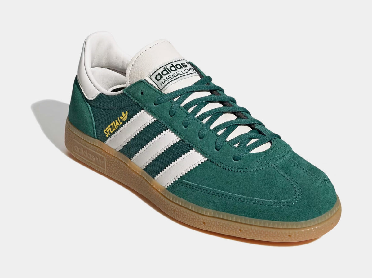 Exclusive Handball Spezial Mens Lifestyle Shoes (Collegiate Green/Cloud White/Chalk White) Final Sale — 4 — Side View