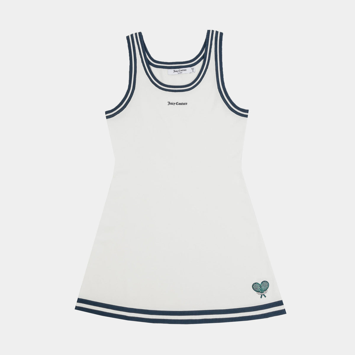 Exclusive Tennis Sweater Womens Dress (White/Blue) — XS — Front View