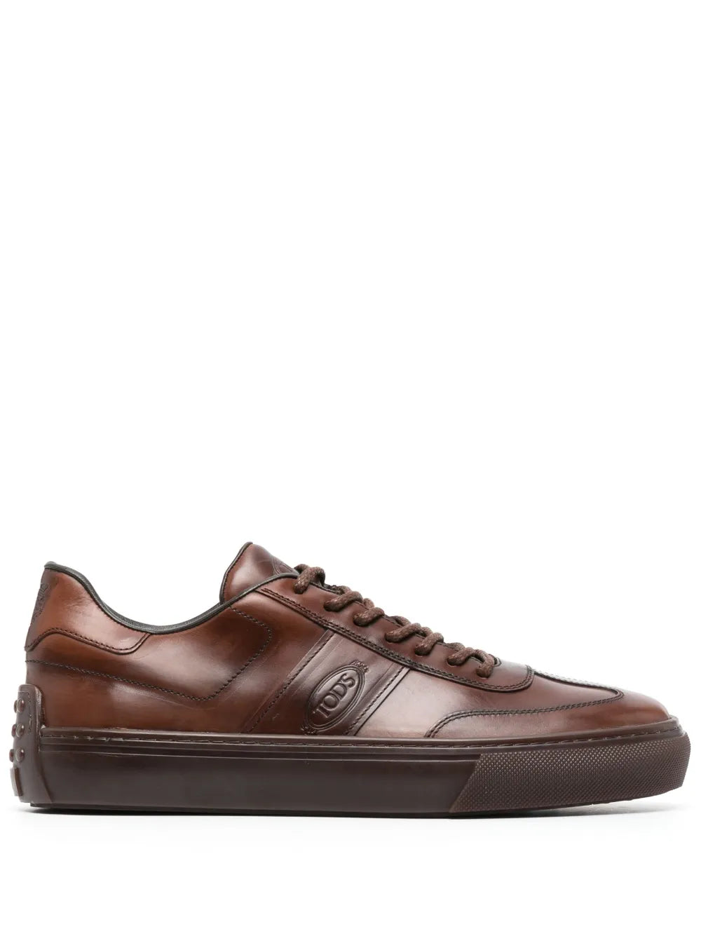 Logo-Debossed Leather